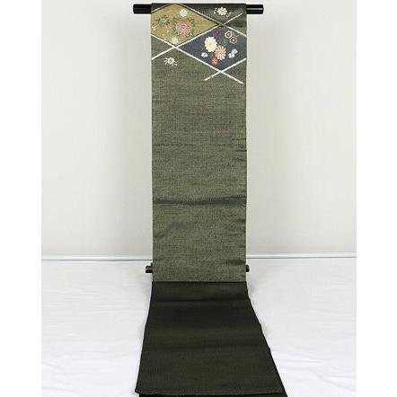 訪問着用 西陣織袋帯 正絹 刺繍花鳥紋 Mサイズ F3719 新品 レディース 