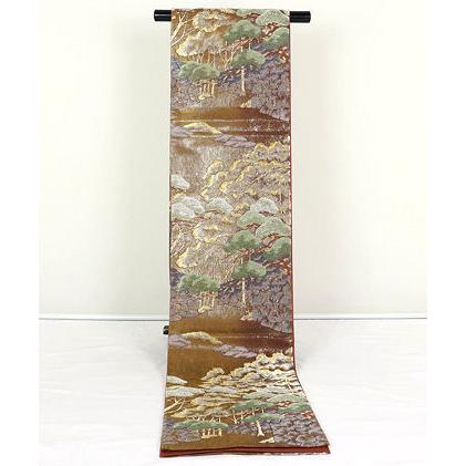留袖用 西陣織袋帯 正絹 松風景 Mサイズ F3793 新品 レディース オール 