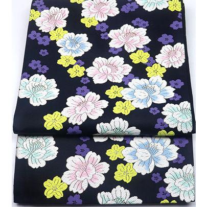 ブランド登録なし 振袖用 高島織物謹製 西陣織袋帯 正絹 桜花 Lサイズ  