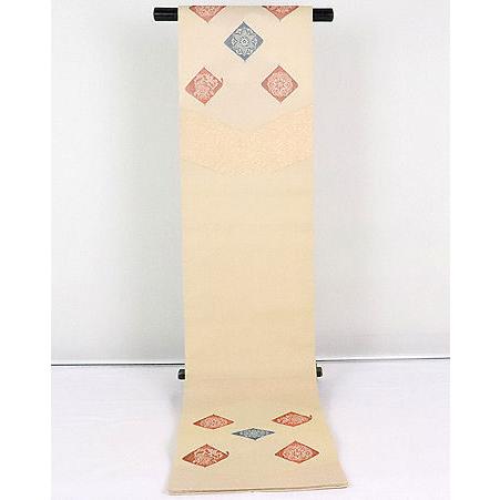 送料無料】留袖用☆袋帯☆正絹☆刺繍鳳凰・華・菱文 F4201【新品  