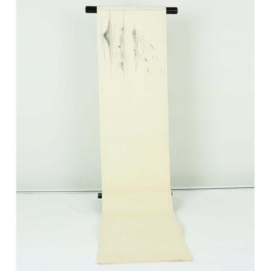 お洒落訪問着用 陽道庵 西陣織袋帯 正絹 紙布織 水墨画 Lサイズ F4299 