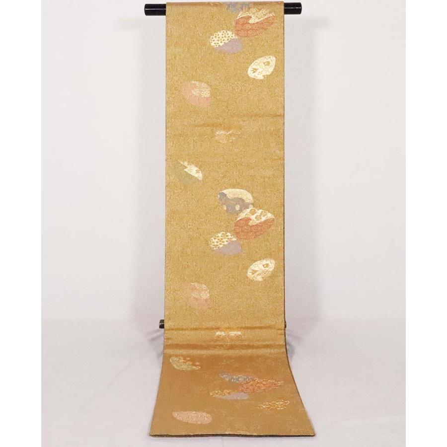 留袖用 袋帯 金 貝合わせ 花文様 F5421 新品 Mサイズ レディース  