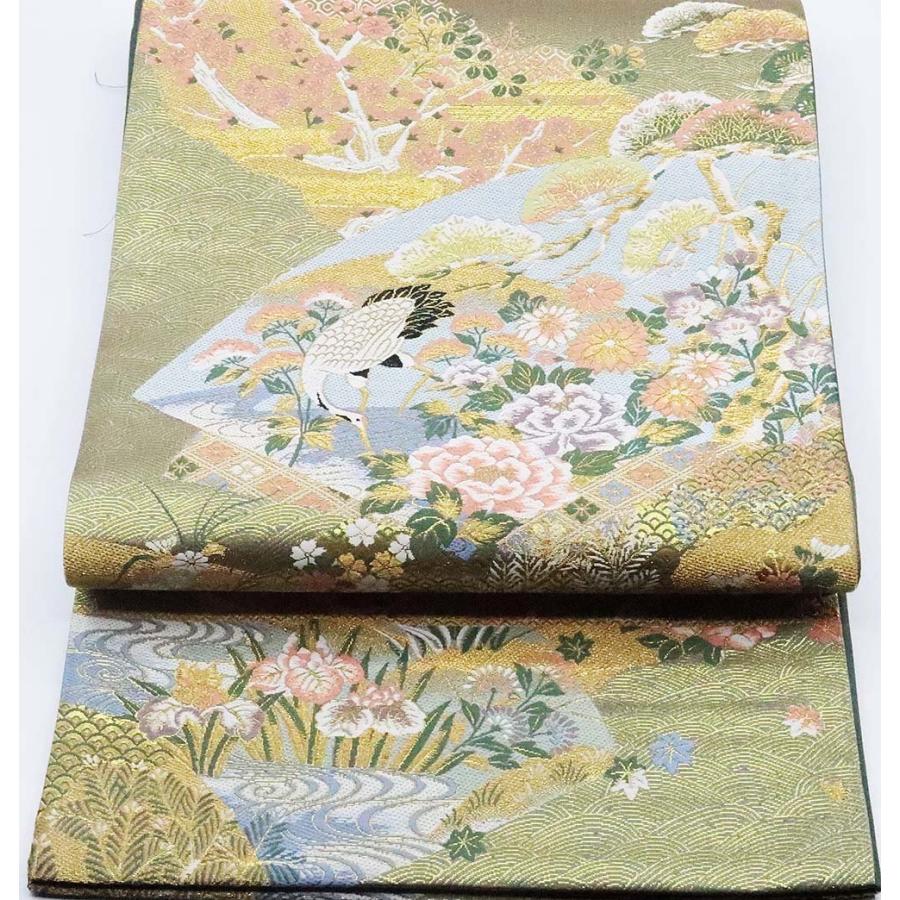 染色作家 伝統工芸士 山田紘治作 刈安染 洛中豪華文様 訪問着用 西陣織 