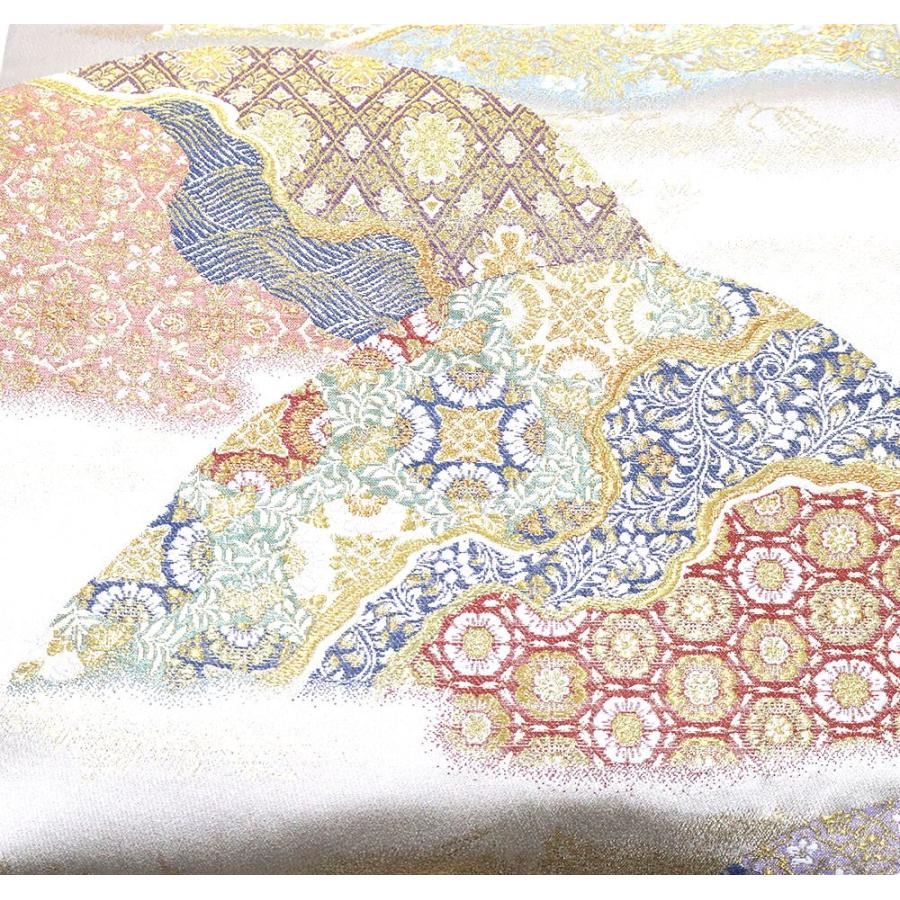 礼装用 袋帯 正絹 金 遠山 正倉院文様 唐花 華文 Lサイズ F5935 新品  