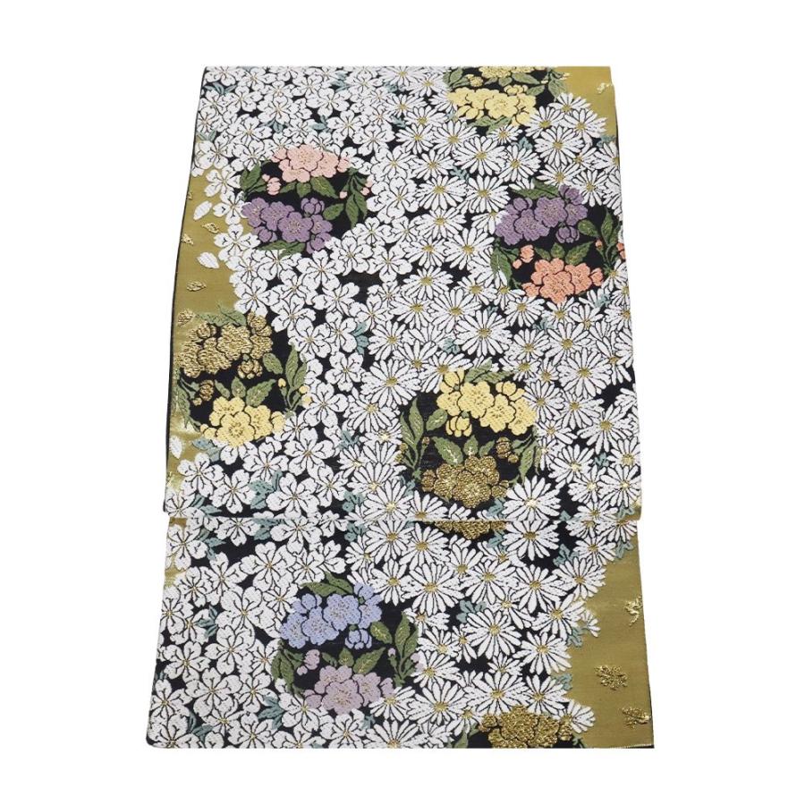 野ぶどうと菊「千地 泰弘」紫色・訪問着・美品・正絹・トールサイズ N‐25