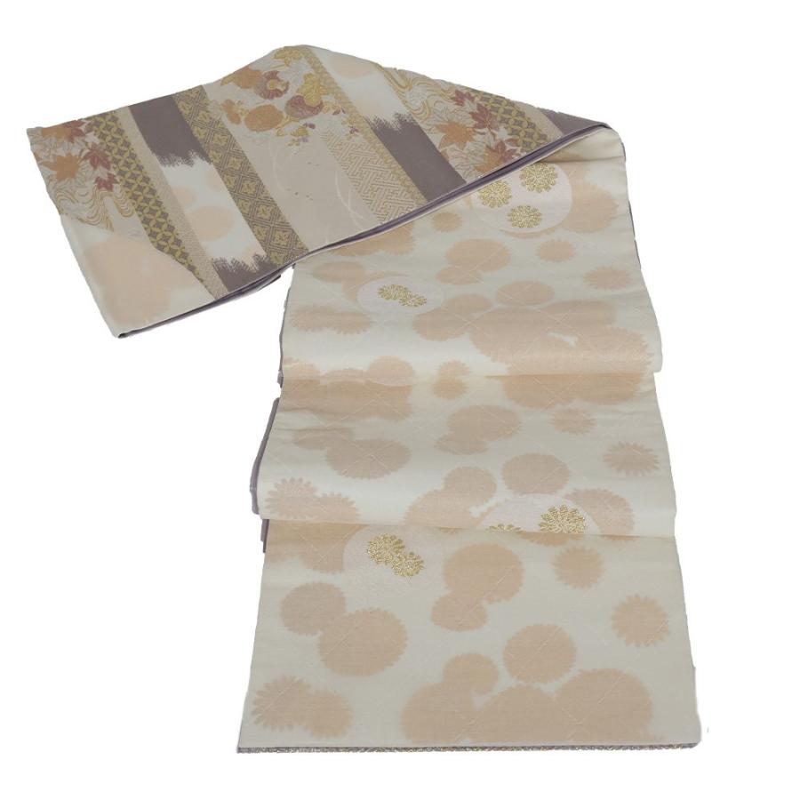 正絹六通袋帯456cm 長め 未使用