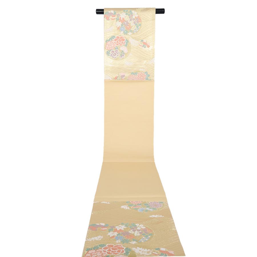 新品西陣織モール織袋帯【綿芯仕立付】ぶどう唐草岡文織物