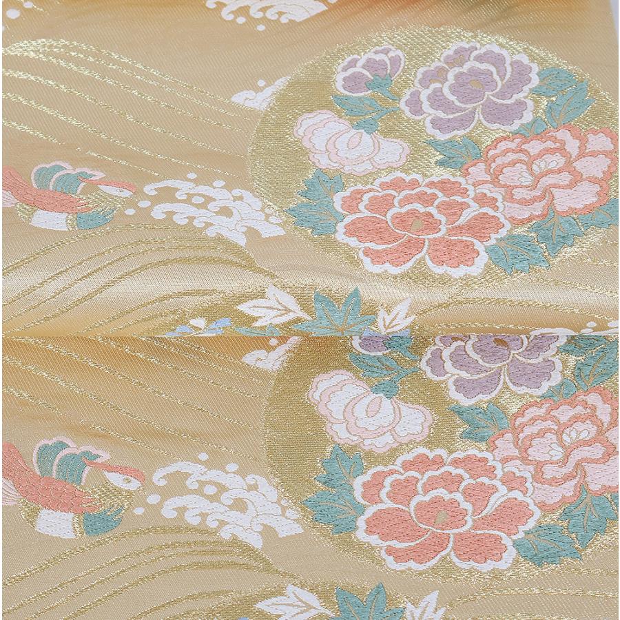 新品西陣織モール織袋帯【綿芯仕立付】ぶどう唐草岡文織物