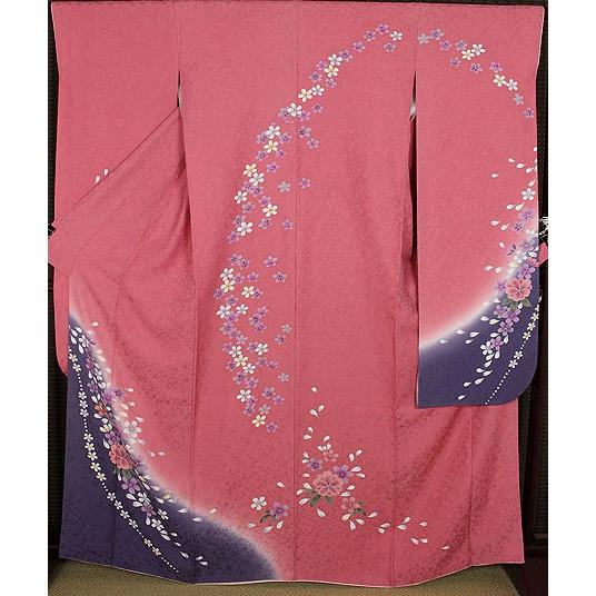 振袖  本振袖  正絹  桜　ki23300　仕立て上がり　成人式にはお着物で