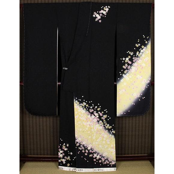 振袖  本振袖　正絹　桜　ki14063　仕立て上がり　成人式にはお着物での画像