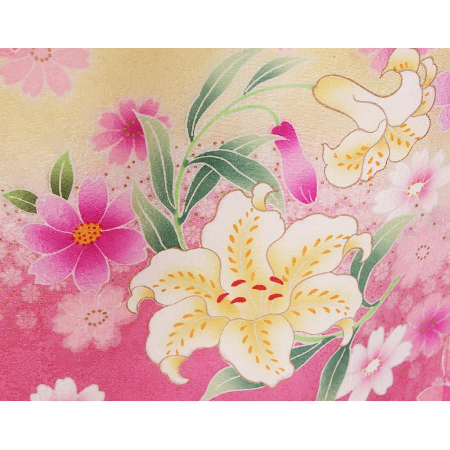 ☆少々ヤケあり☆正絹 振袖 仕立て上がり リメイク-w 一生に一度の瞬間