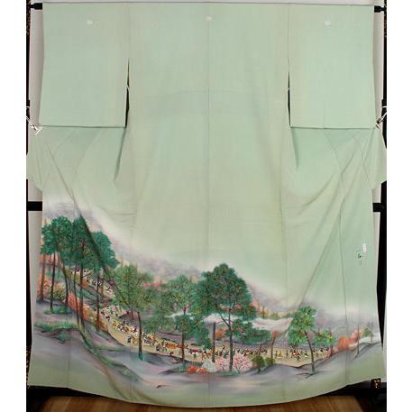 送料無料】色留袖☆正絹☆参勤交代 ki17681【美品】 : ki17681  