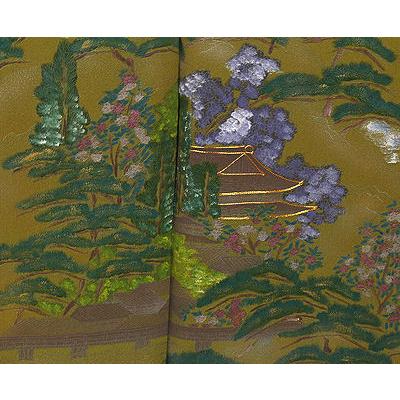 色留袖 正絹 屋敷風景 Mサイズ ki18198 新品 着物 レディース