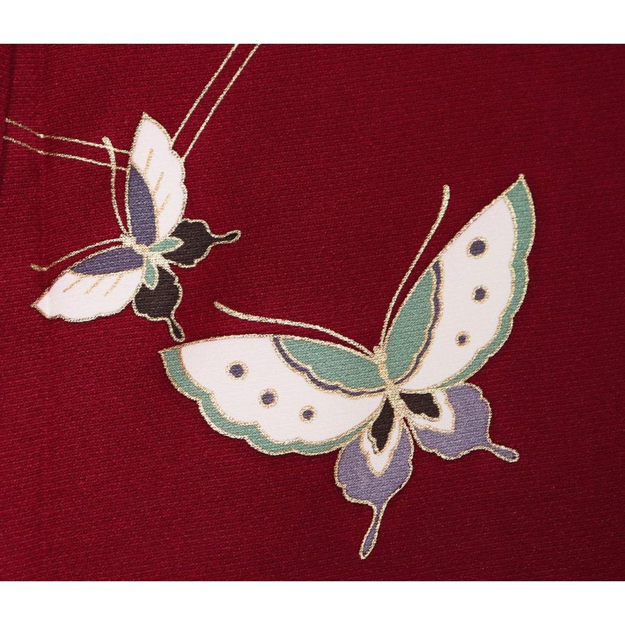 振袖 正絹 刺繍蝶に百合 ki19053 仕立て上がり 成人式にはお着物で  