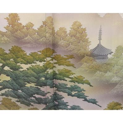 友禅 色留袖 袷 正絹 都風景 Sサイズ ki20539 新品 着物