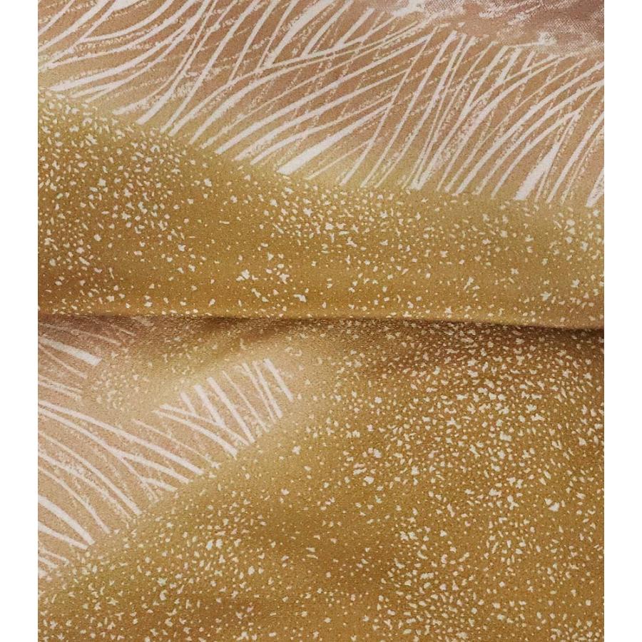 小野るい荘氏作 友禅訪問着 袷 正絹 波柄 若草色 Mサイズ ki20618 新品  