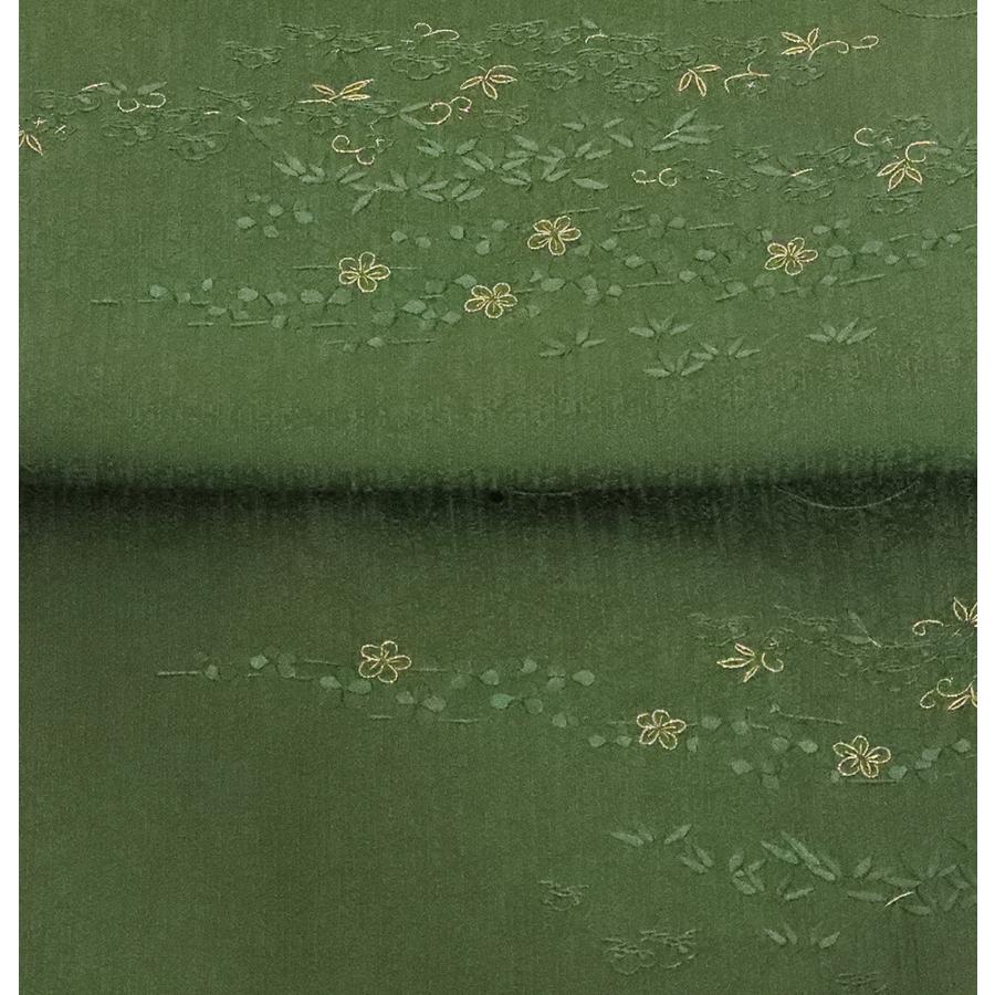 訪問着 正絹 緑 総刺繍 松竹梅 Mサイズ ki20706 着物 女性用 公式行事 