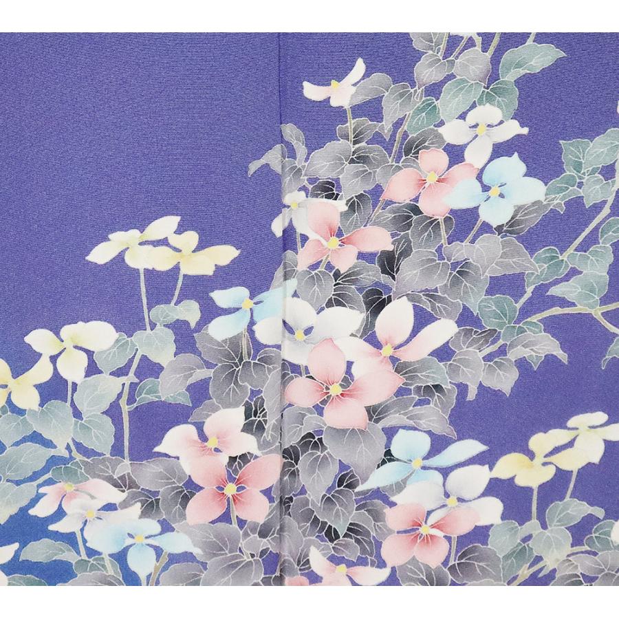 送料無料】花舞友禅 関口文彦氏作☆本振袖☆正絹☆手描き友禅花 