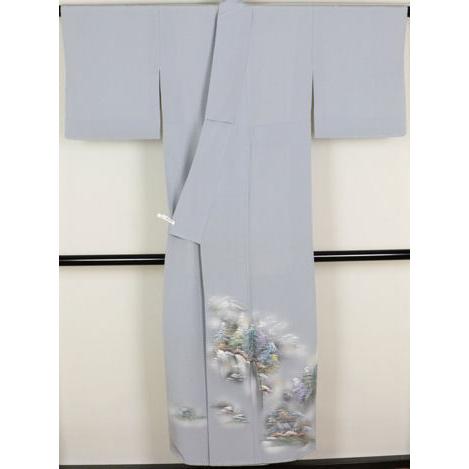 色留袖 袷 正絹 濡れ描き樹木 SSサイズ ki22793 新品 着物 レディース 