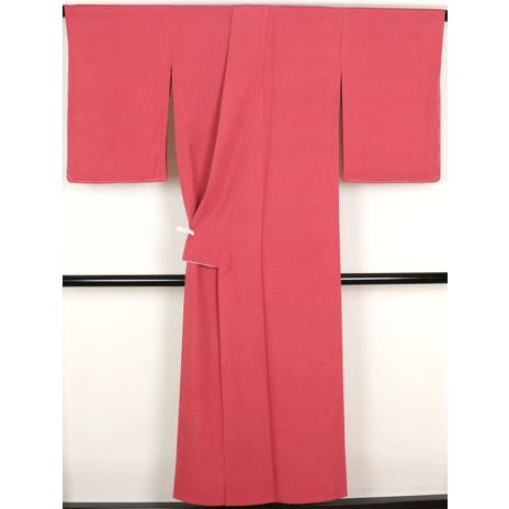 色無地/絽/未使用/夏用/サーモンピンク/仕立上がり/適応身長148～154㎝/11440 色無地/絽/未使用/夏用/サーモンピンク/仕立上がり/適応身長148～154