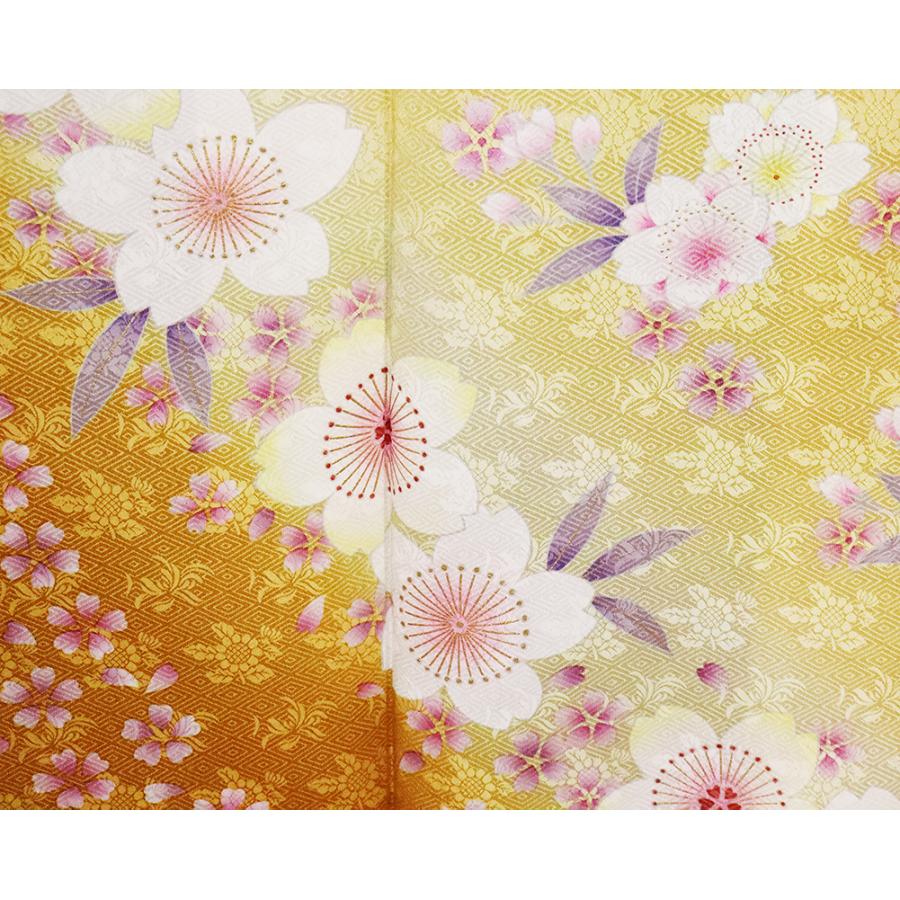 【送料無料】本振袖★正絹★桜花　ki23299【新品】
