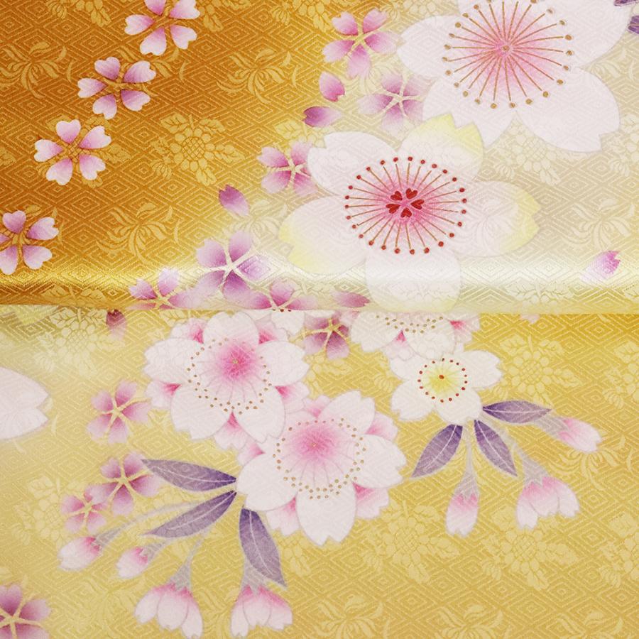 【送料無料】本振袖★正絹★桜花　ki23299【新品】