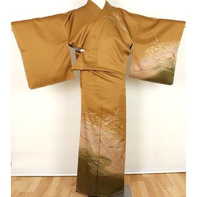 訪問着 正絹 笹流水 ki23308 未使用品 お出かけはお着物で : ki23308 