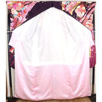 送料無料】本振袖☆正絹☆小野小町に熨斗束文 7号 ki23407【美品 