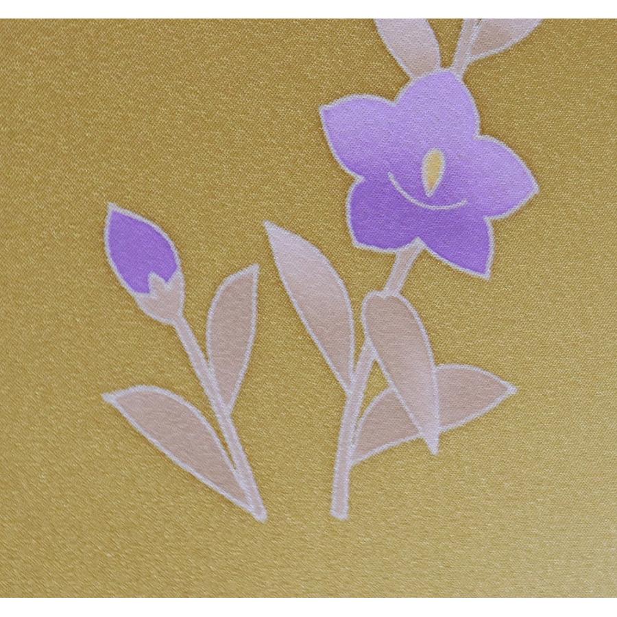 振袖 正絹 黄土色 菊 桔梗 牡丹 トールサイズ ki23742 新品 レディース 