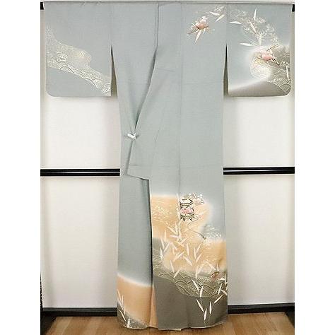 訪問着 正絹 金彩貝桶・花扇子 ki23801 : きもの千葉 - 通販 - Yahoo 