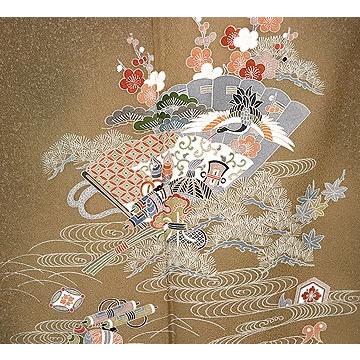 訪問着 正絹 花鳥扇子・宝尽くし ki23891 : きもの千葉 - 通販 - Yahoo 