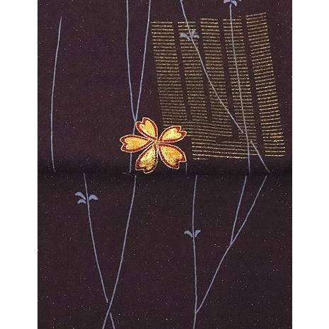 訪問着  正絹  刺繍桜・金箔源氏香　ki24097の画像