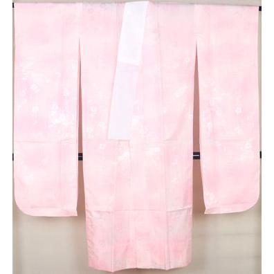 振袖 長襦袢 袋帯 セット 正絹 桜 Lサイズ ki24231 美品 振袖3点セット 