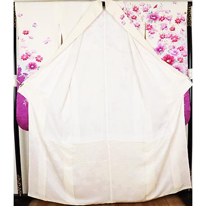 振袖 正絹 白 薄紫 紫 花満開 Lサイズ ki24938 美品 着物 レディース 