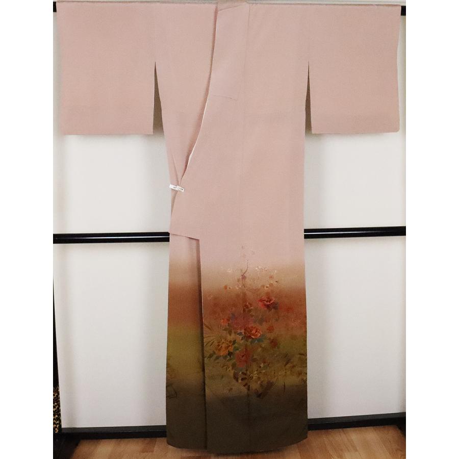 送料無料】色留袖 正絹 敦煌美術の証 総刺繍花車 ki25172 公式行事に  