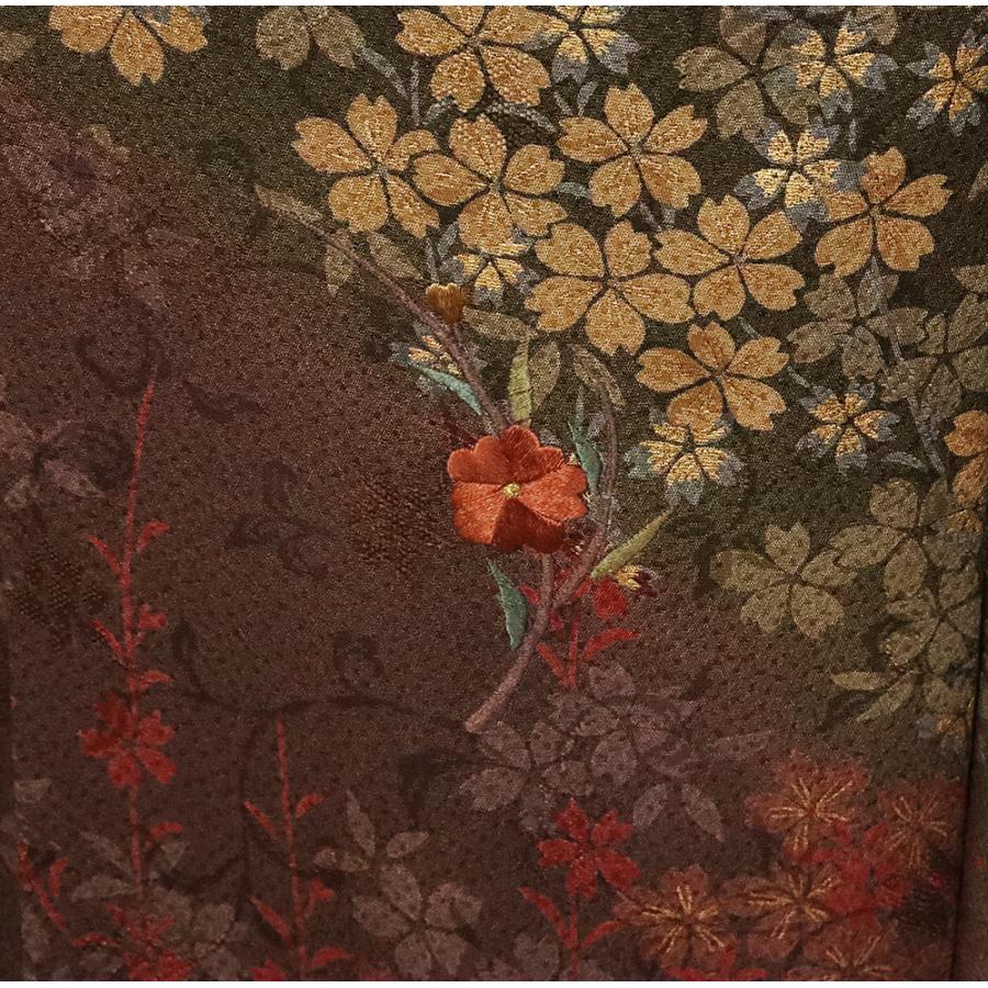 送料無料】訪問着 正絹 桜・刺繍花 ki25472 トールサイズ : きもの千葉