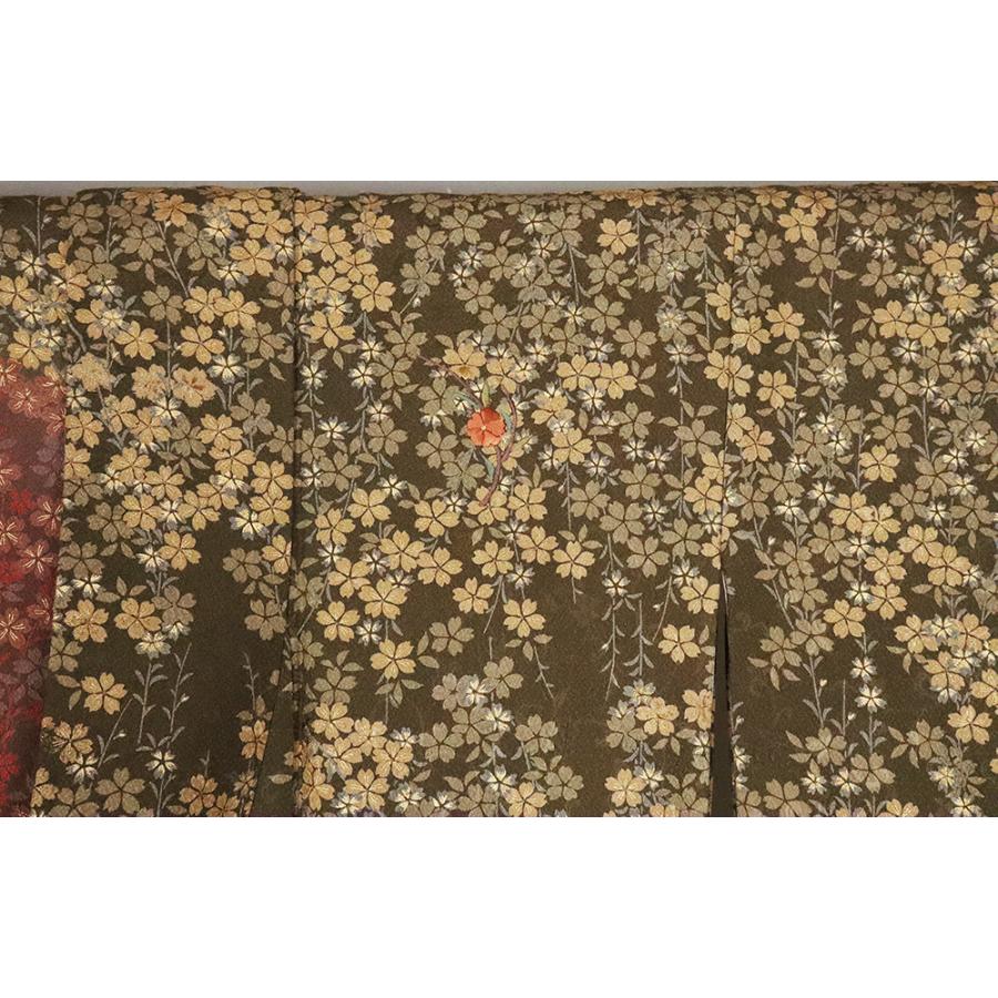 送料無料】訪問着 正絹 桜・刺繍花 ki25472 トールサイズ : きもの千葉