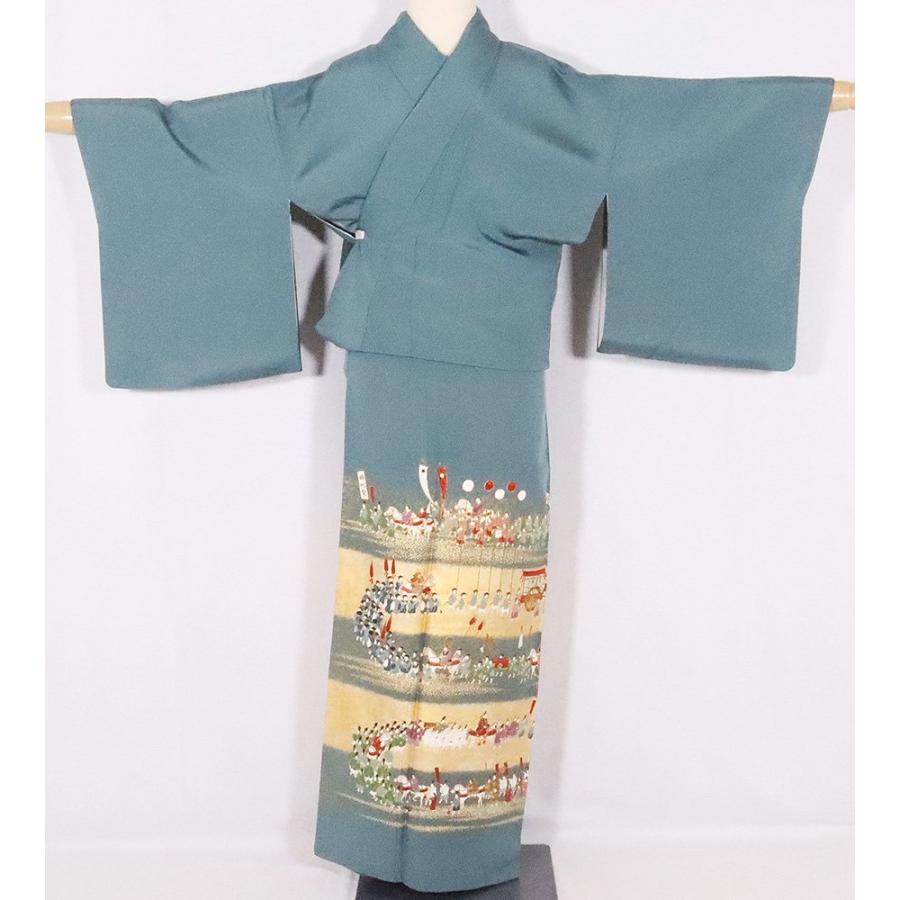 単衣と同じ【絽袷】京友禅【松尾光琳】本金箔・本プラチナ箔新品の訪問着