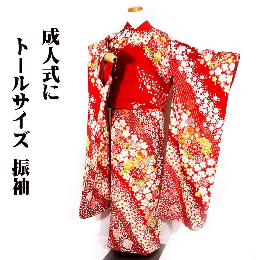 素敵なお振袖 正絹 オシドリ 牡丹 菖蒲 紅葉 煮込ん