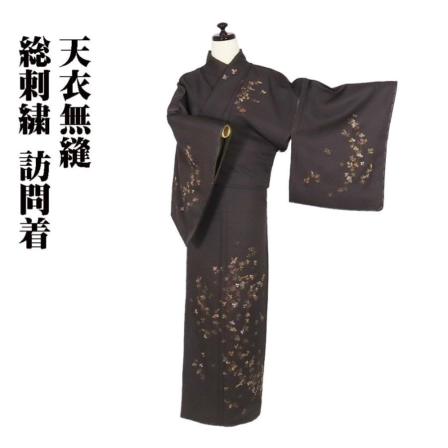 新品・未使用★南天柄の着物と袋帯 袷 新品・未使用☆南天柄の着物と袋帯 袷