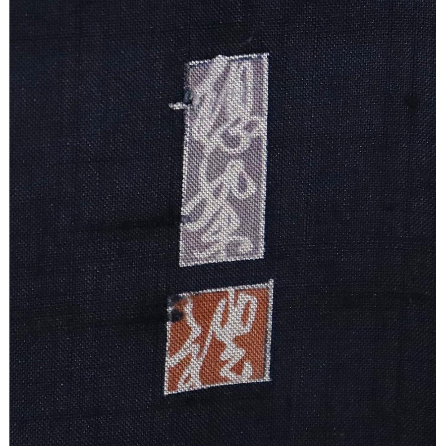 想染 生紬 訪問着 袷 正絹 墨黒 トンボ玉 組紐 流水 トールサイズ ki31143 美品 レディース シルク ギフト 30代 40代 50代 送料込み_8