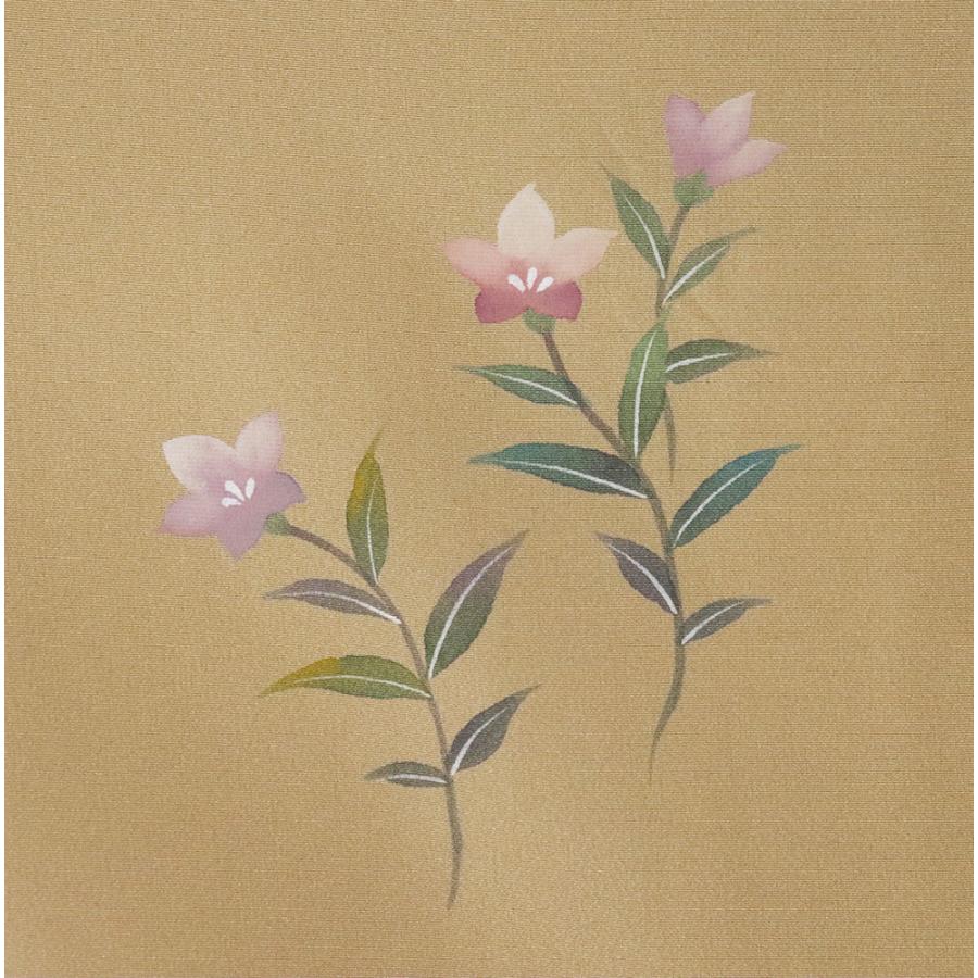 訪問着 袷 正絹 ベージュ 薄緑 白 暈し 花柄 MLサイズ ki31718 未使用品 レディース シルク ギフト フォーマル 30代 40代 50代 送料無料_7