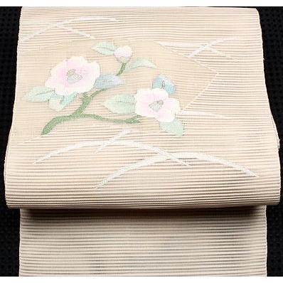 絽綴れ 名古屋帯 正絹 椿扇 N1726 お仕立て上がり 夏のお出かけはお着物で N1726 きもの千葉 通販 Yahoo ショッピング