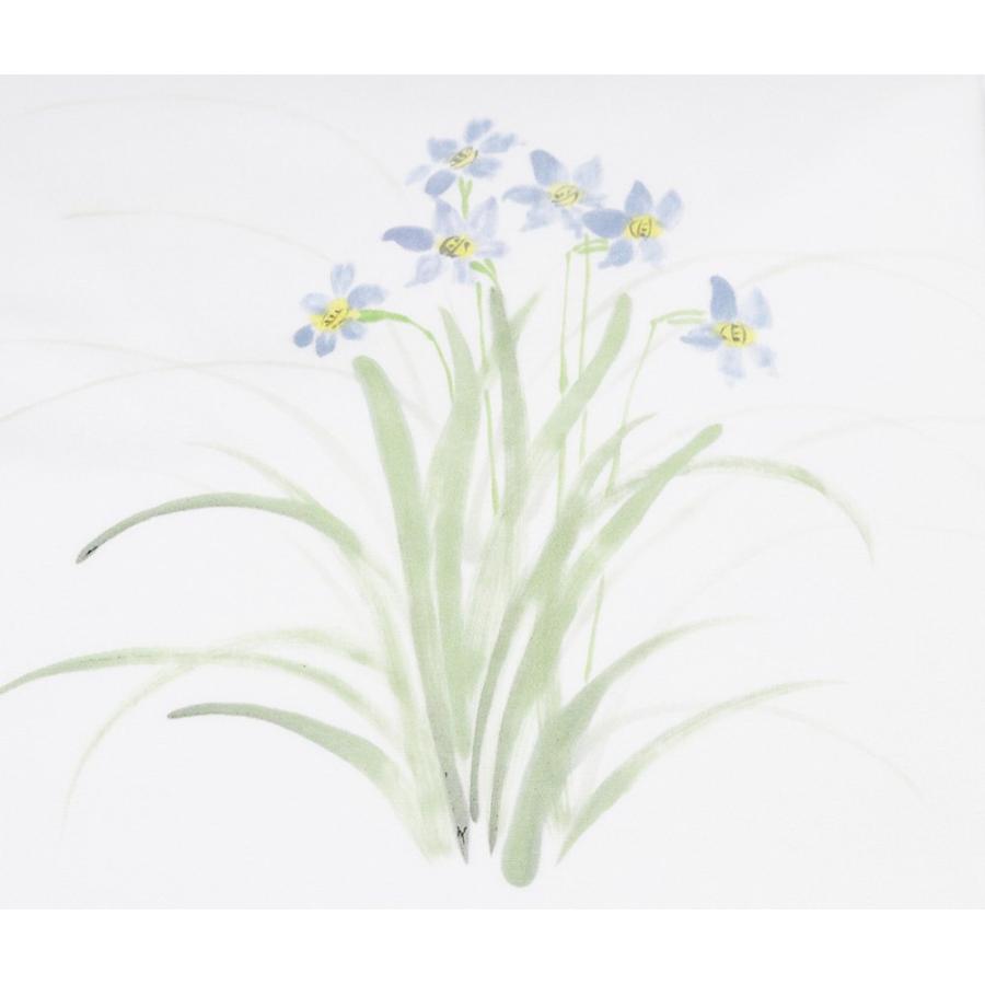塩瀬名古屋帯 正絹 白 手描き草花 MLサイズ N2682 新品 なごやおび nagoyaobi レディース シルク ギフト 送料込み_2