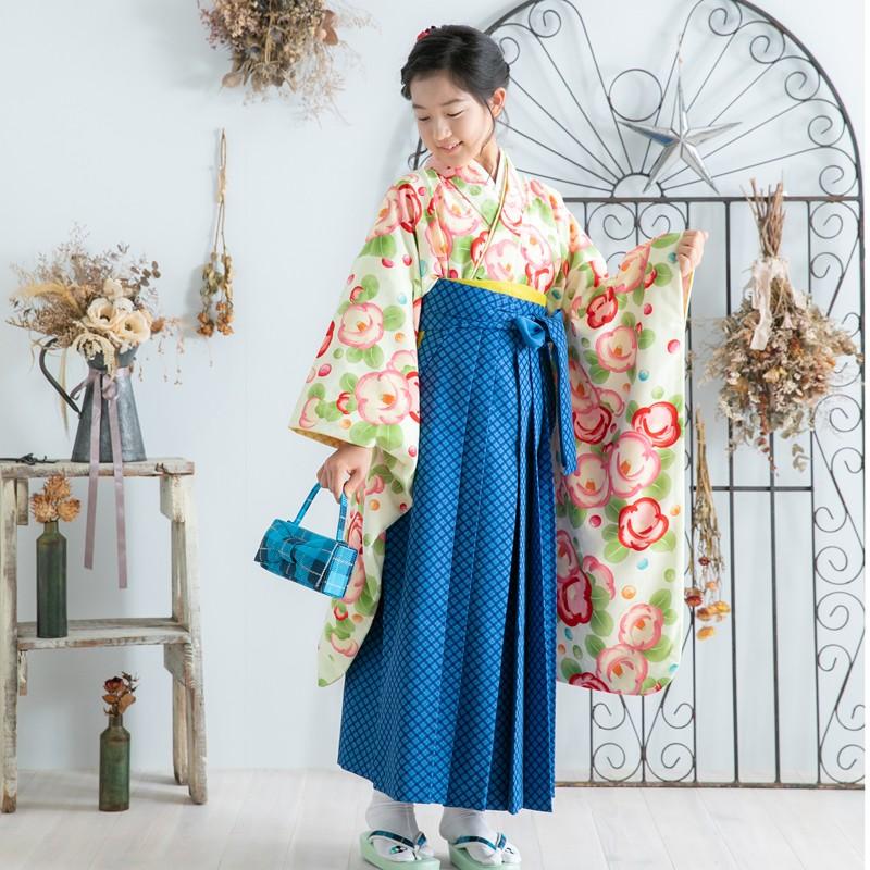 レンタル落ち販売】ポンポネット PJ-4 袴セット 21点 小学生用袴 水色