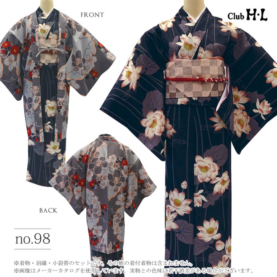 洗える袷着物 帯 羽織 3点セット Club HL 袷着物セット 全8柄 長羽織
