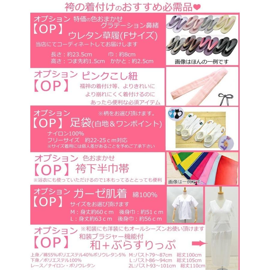 二尺袖着物 重ね衿 2点セット 卒業式 はかま用着物 大学生 小学生 