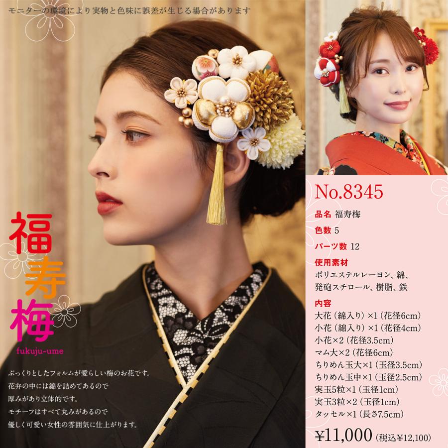 別注 髪飾り 成人式 つまみ細工 12点セット (全5色) Arenca 福寿 別注 髪飾り 成人式 つまみ細工 12点セット (全5色) Arenca 福寿