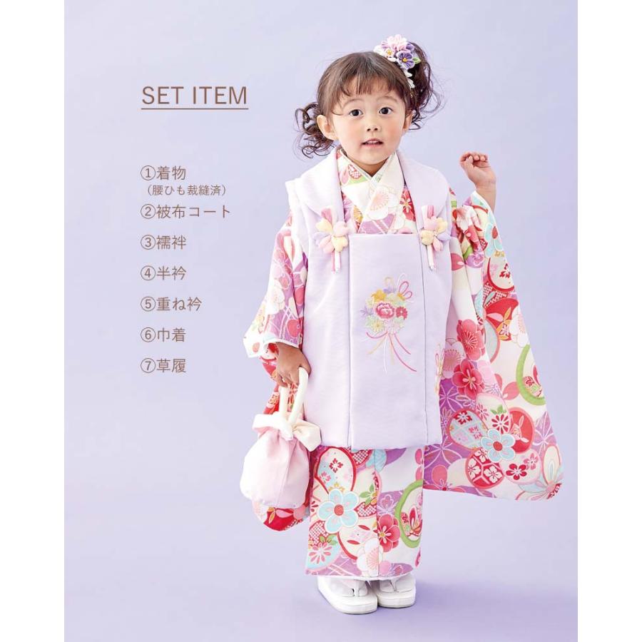 七五三 着物 3歳 販売 被布セット 日本製 女の子 モダン 3才 七五三 着物 3歳 販売 被布セット 日本製 女の子 モダン 3才