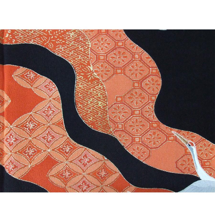 黒留袖レンタル 鶴 結婚式 母親 親族 姉 妹 正絹 高級 振袖 訪問着 卒業式 